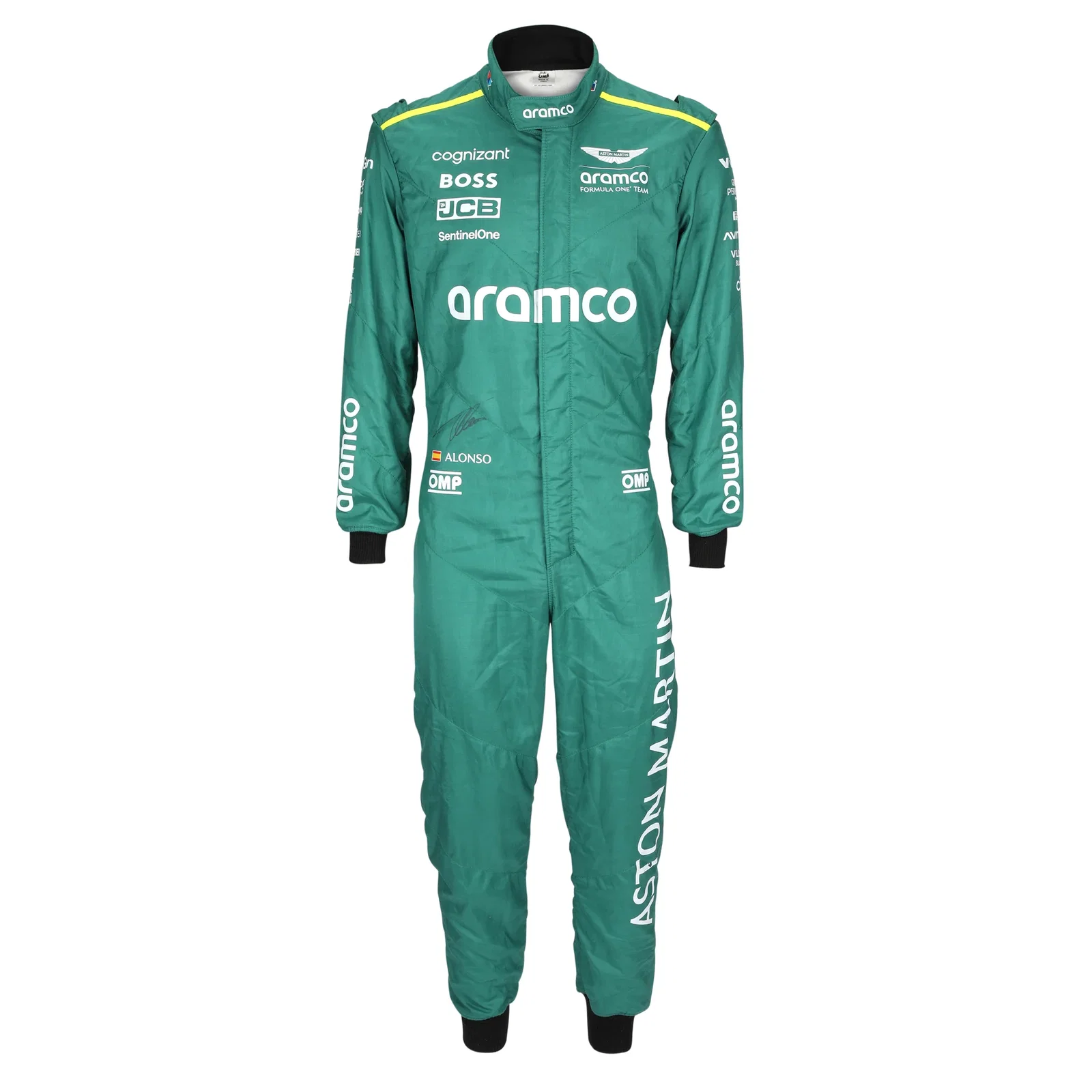 Image of Fernando Alonso Signed Aston Martin Aramco F1 ® Team 2026 Promotional Race Suit