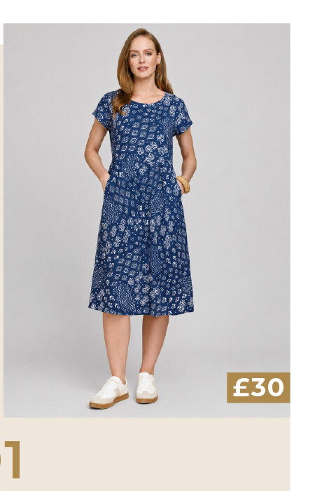 Country Rose Jersey Dress