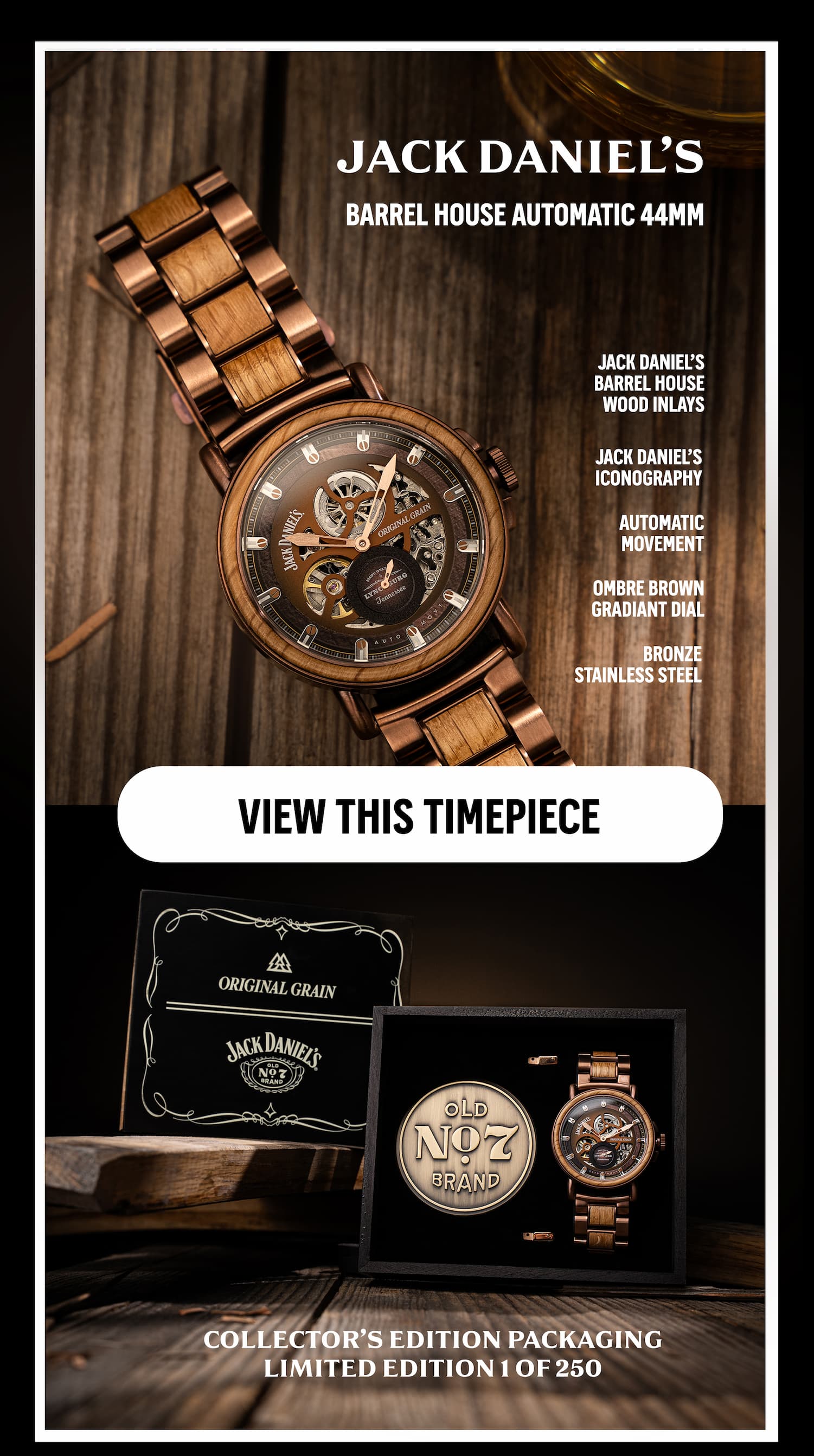 Original Grain x Jack Daniel's Barrel House Automatic