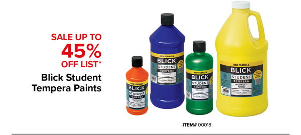 Blick Studio Tempera Paints Sale Up to 45% Off List*