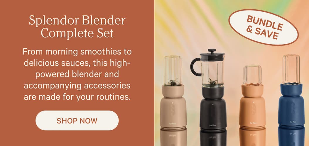 Splendor Blender Complete Set | From morning smoothies to delicious sauces, this high-powered blender and accompanying accessories are made for your routines. |  Shop Now