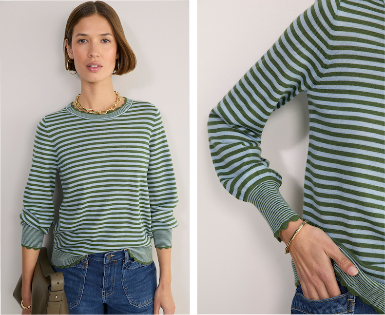 Fleurine Scallop Jumper