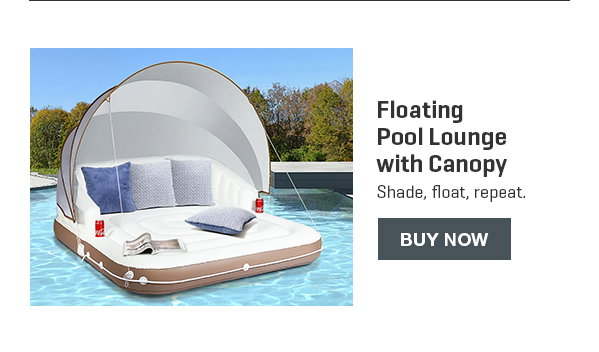 Floating Pool Lounge with Canopy