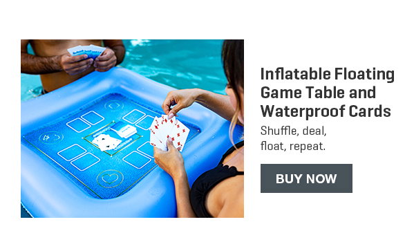 Inflatable Floating Game Table and Waterproof Cards