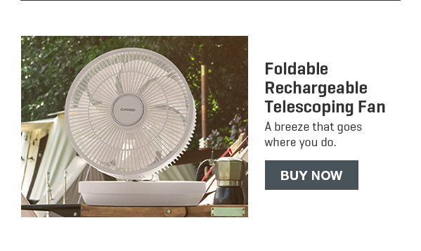 Foldable Rechargeable Telescoping Fan