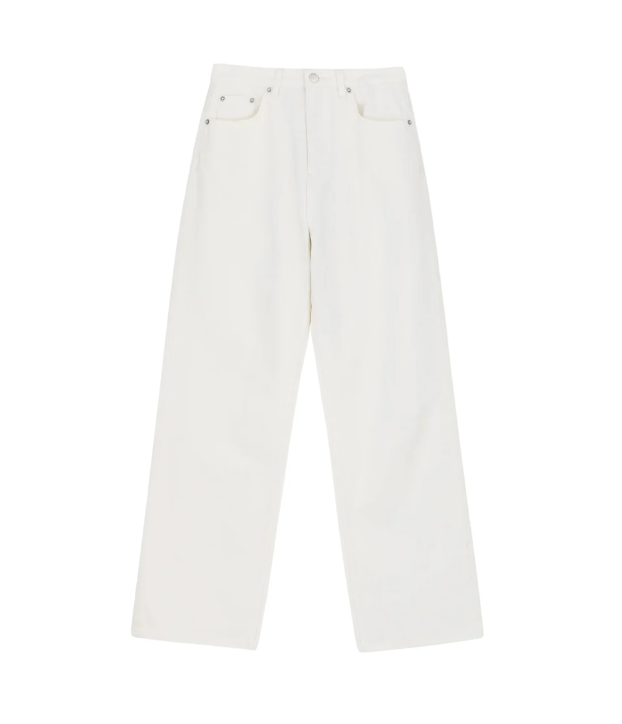 Image of Maddy Straight Jeans in Optic White