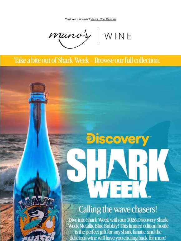 Shark Week Bubbly – the ultimate catch of the season.