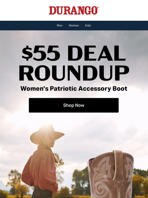 48-Hours Only: $55 Patriotic Boots