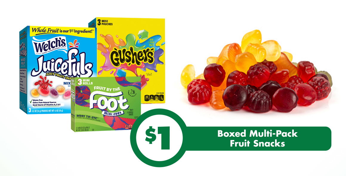$1 Fruit Snacks