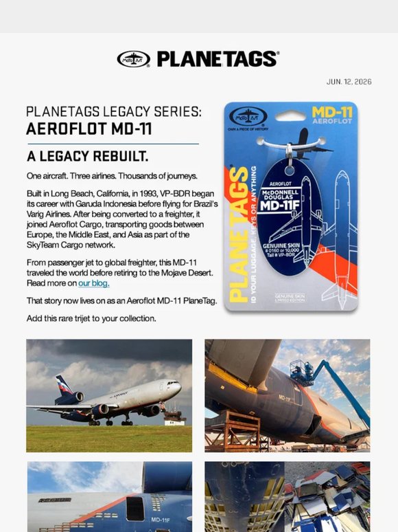 PlaneTags Legacy Series: Aeroflot MD-11
