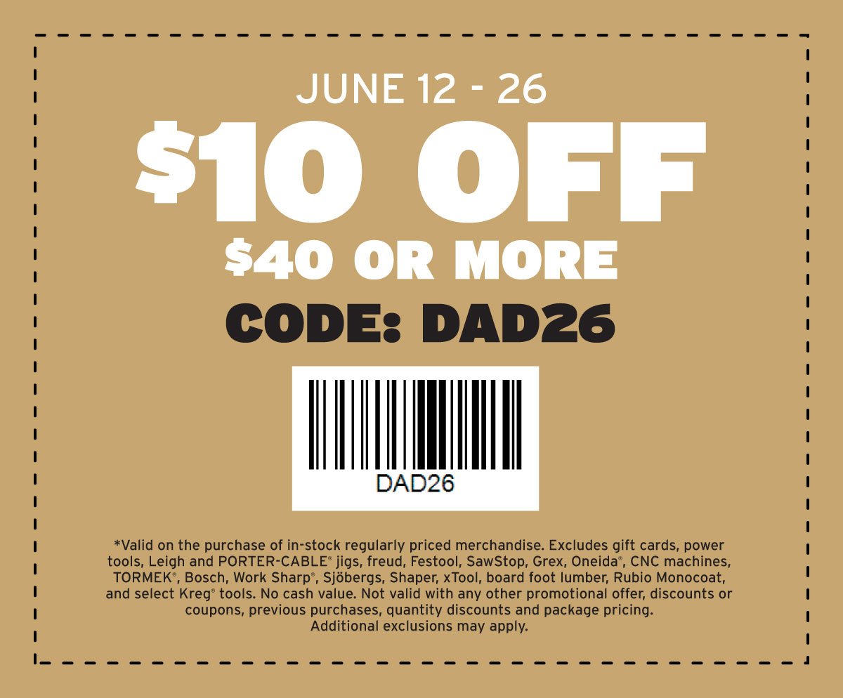 $10 Off $40 / Code: DAD26