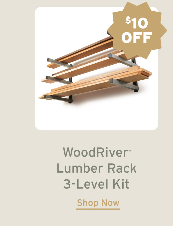 WoodRiver Lumber Rack - 3-Level Kit