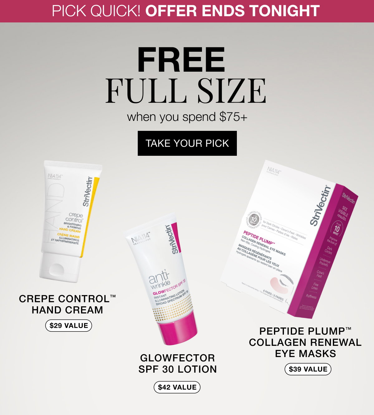 Free Full Size - Choose Your Own Gift