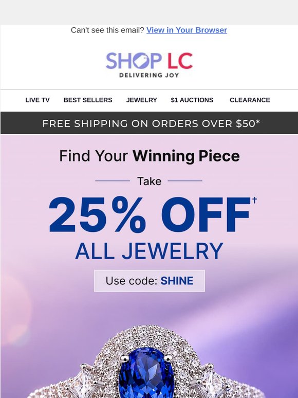 The Spotlight's On: 25% OFF All Jewelry