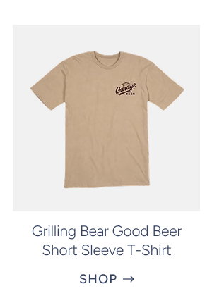 Grilling Bear Good Beer Short Sleeve T-Shirt