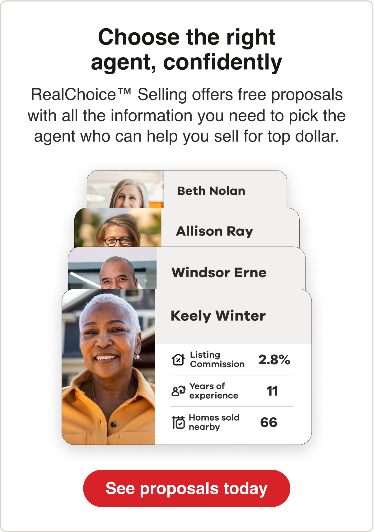 choose the right agent, confidently