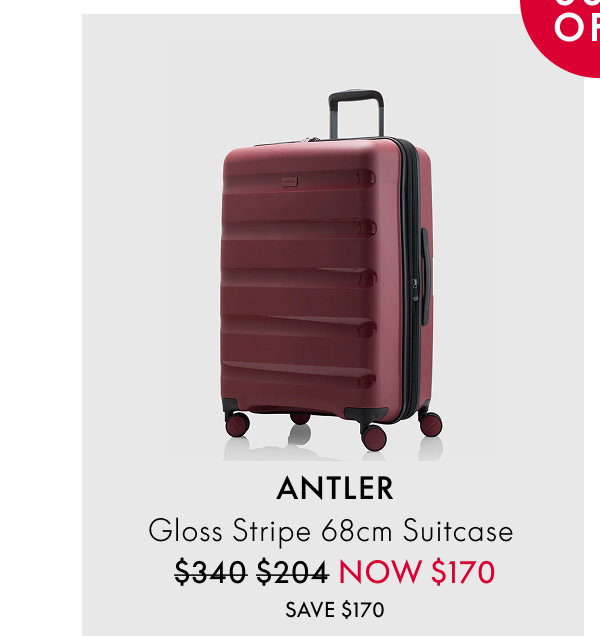 ANTLER Gloss Stripe 68cm Suitcase