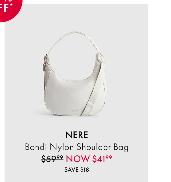 NERE Bondi Nylon Shoulder Bag