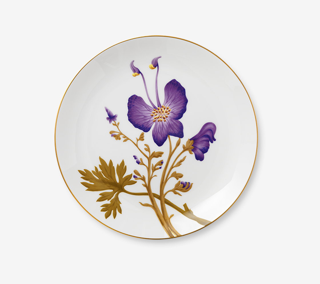 Flora Plate, Pansy, 27 cm