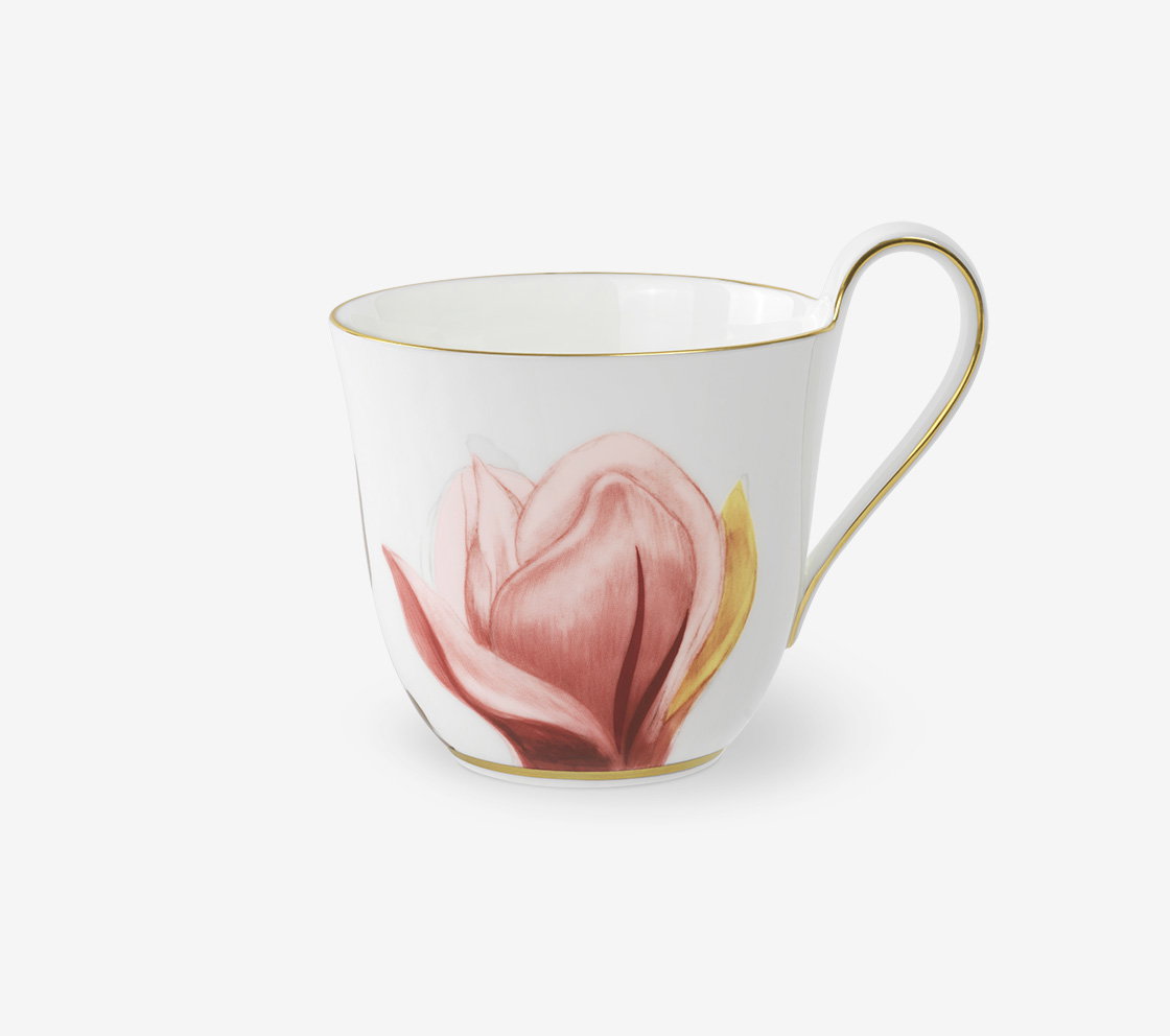 Flora High Handle Cup, Magnolia, 33 cl 