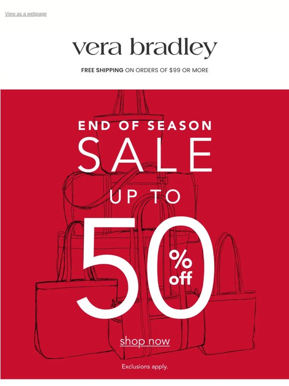 Up to 50% off the good stuff