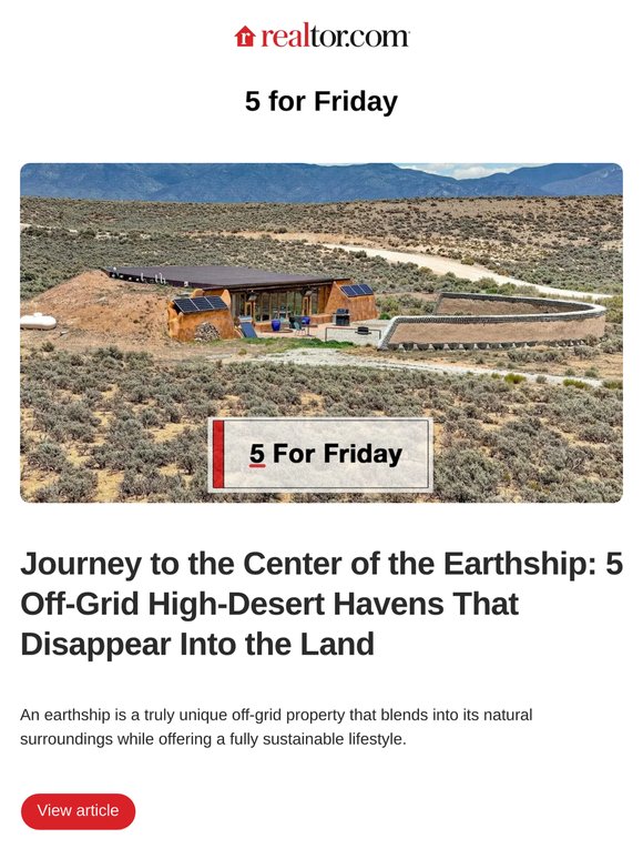 5 for Friday: Journey to the Center of the Earthship: Off-Grid High-Desert Havens That Disappear Into the Land