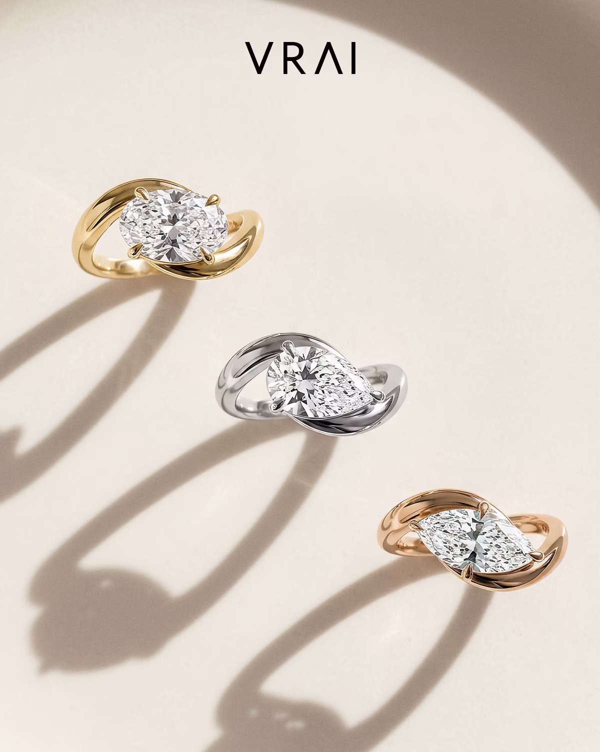 A ring surrounded by love - Wrapped Solitaire