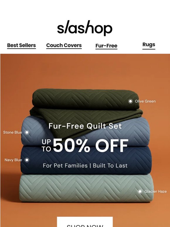 50% Off Durable Quilts: Your Dog's Shedding and Bedding-Biting Days Are Over!