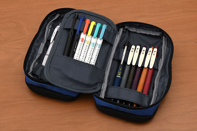 Lihit Lab Triple Zipper Book Style Pen Cases Lihit Lab Triple Zipper Book Style Pen Cases