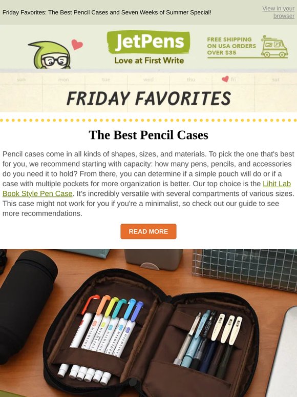 Friday Favorites: The Best Pencil Cases and Seven Weeks of Summer Special!