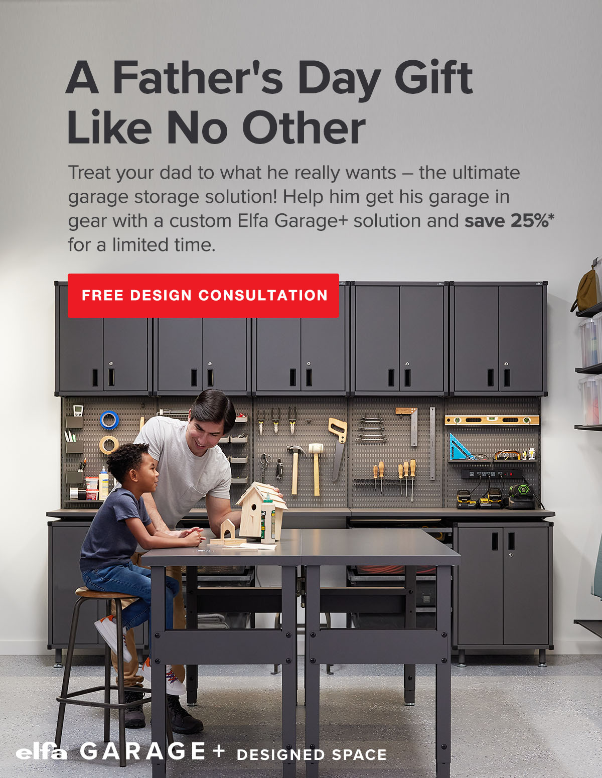 A father's day gift like no other. Save 25 percent* for a limited time. Free Design Consultation