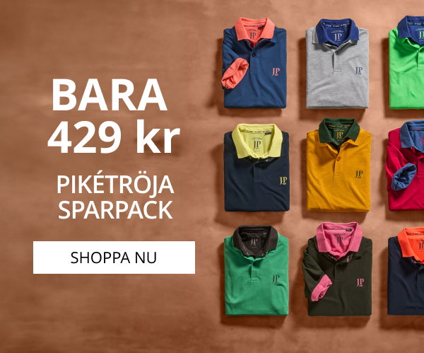 Endast 469 kr för 2-pack pikétröjor