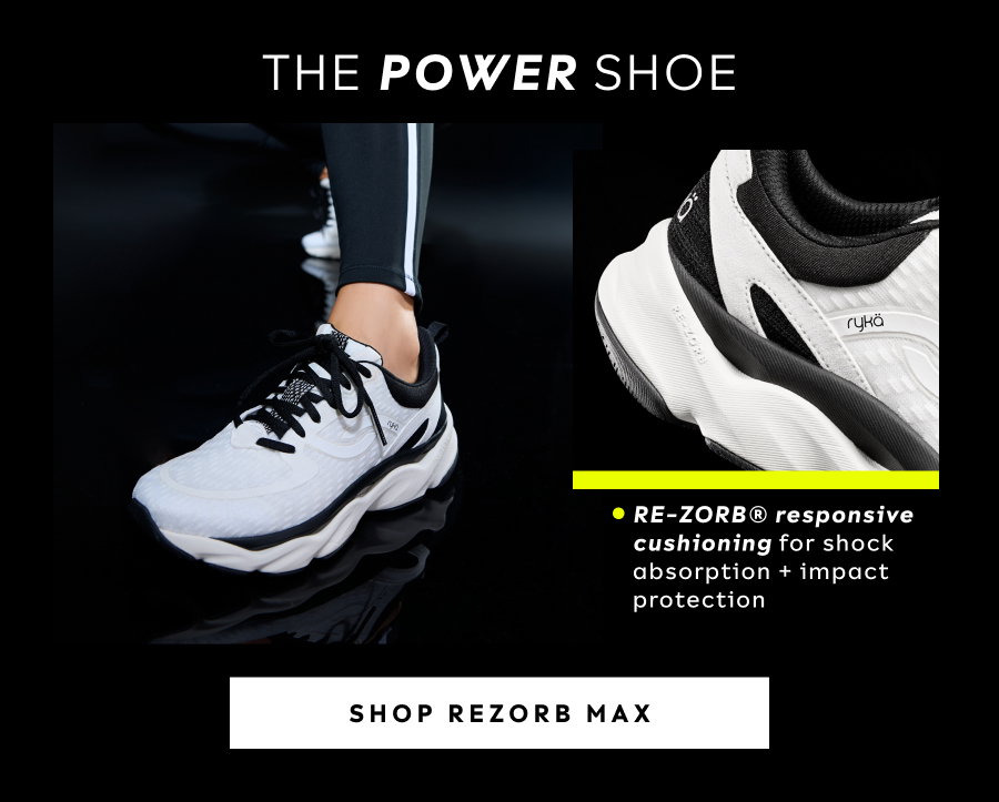The Power Shoe / Re-zorb Responsive Cushioning For Shock Absorption + Impact Protection | Shop Rezorb Max