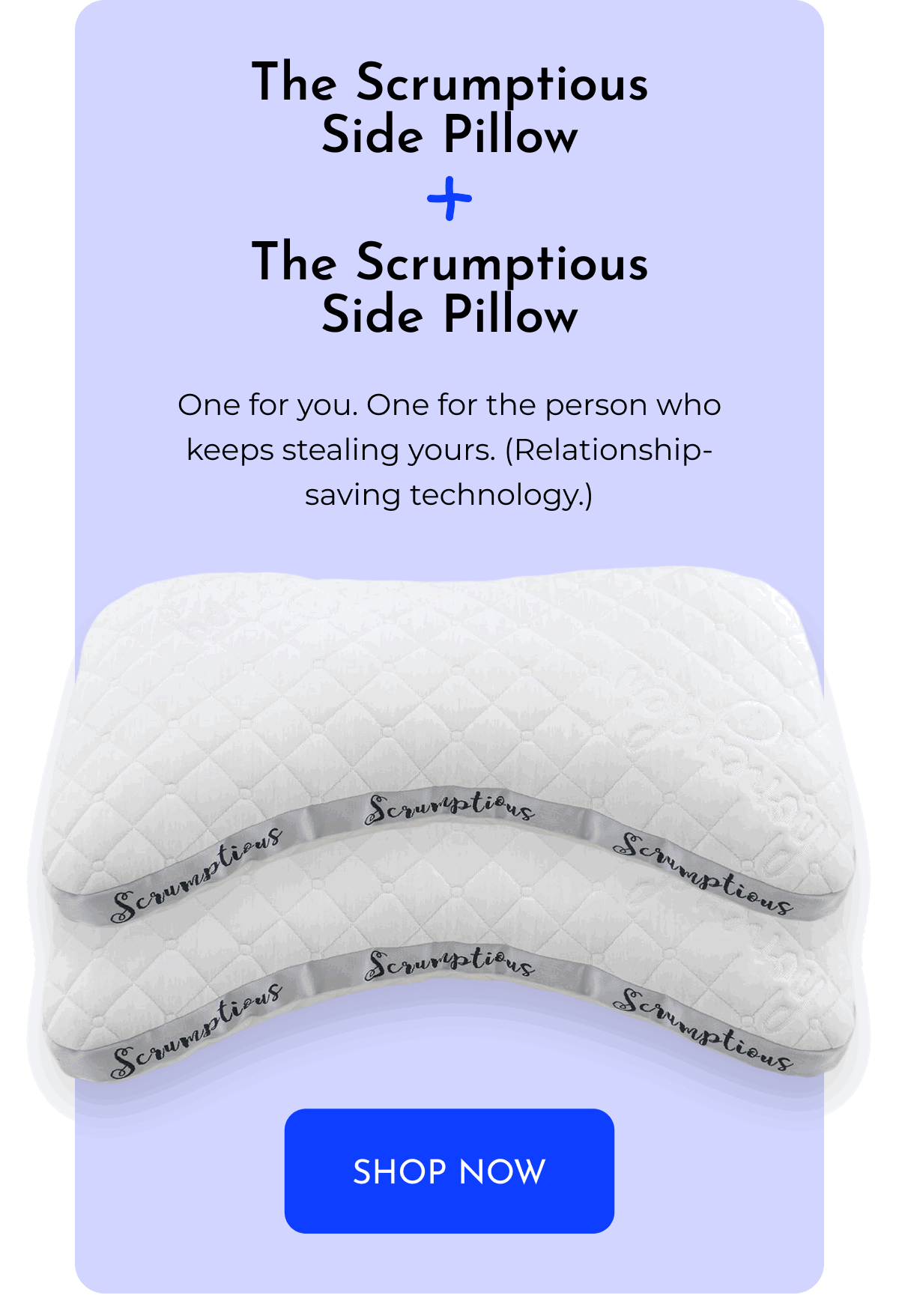 The Scrumptious Side Pillow + The Scrumptious Side Pillow