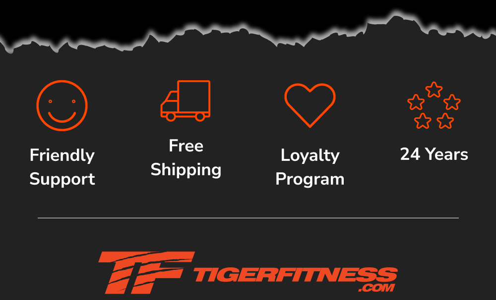 Friendly support, free shipping, loyalty program, 24 years of service.