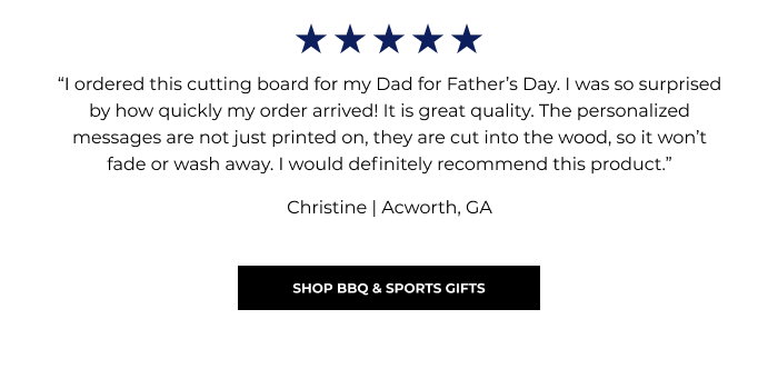 Shop BBQ & Sports Gifts