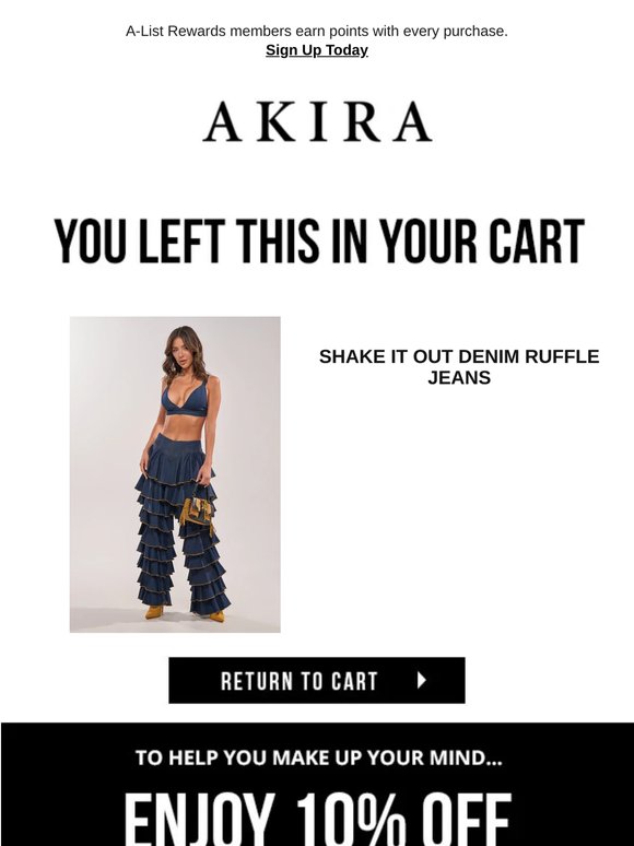 Your cart’s too good to forget