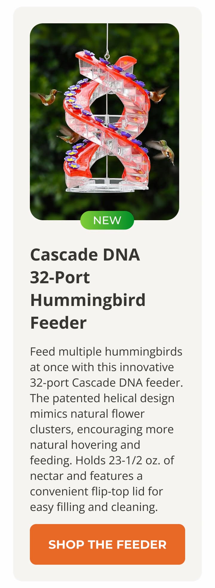 Cascade DNA 32-Port Hummingbird Feeder