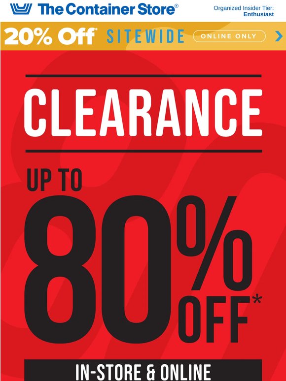 Up To 80% Off Clearance. Seriously. 🤯