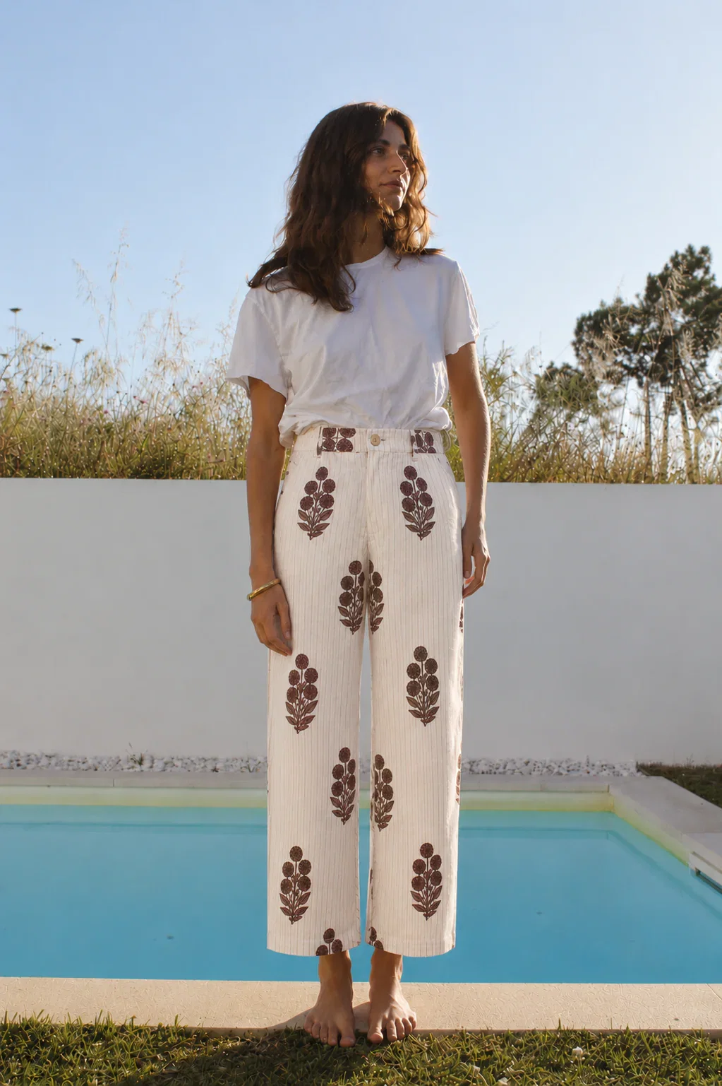 Image of Disco Pant in Poppy Stamp
