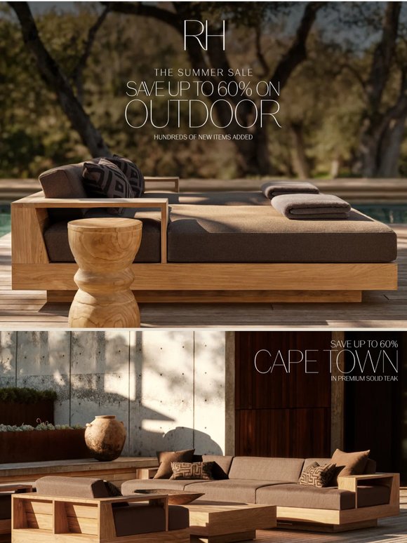 The Summer Outdoor Sale. Save Up to 60% for a Limited Time.