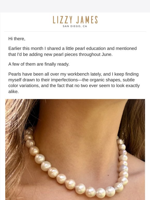 A few new pearl pieces just arrived