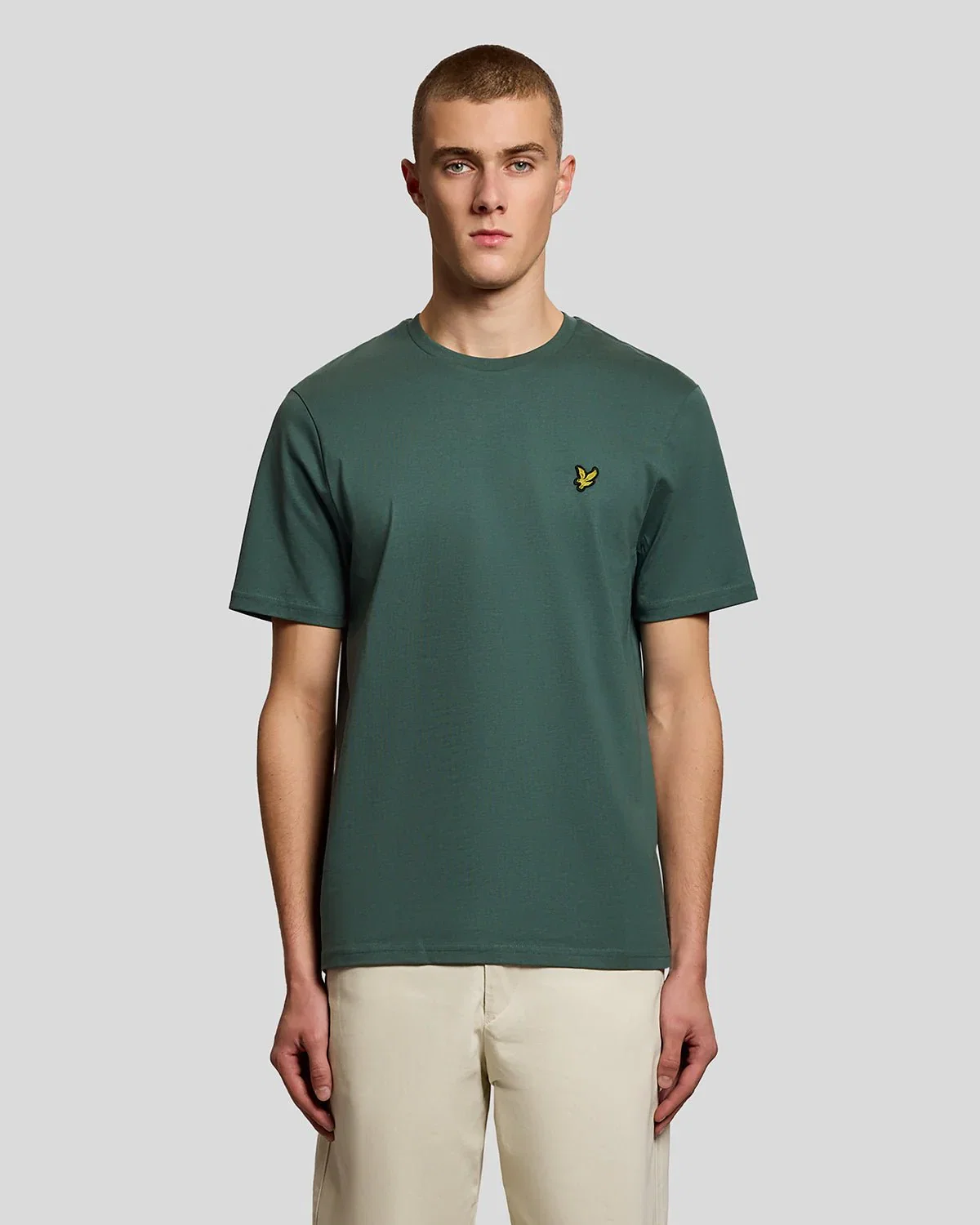 Image of Cotton Crew Neck T-Shirt