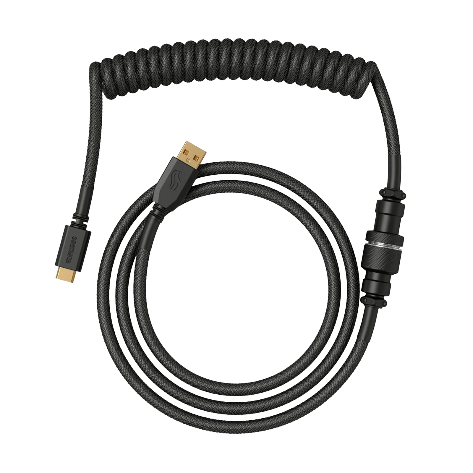 Glorious Coiled Keyboard Cable - Phantom Black