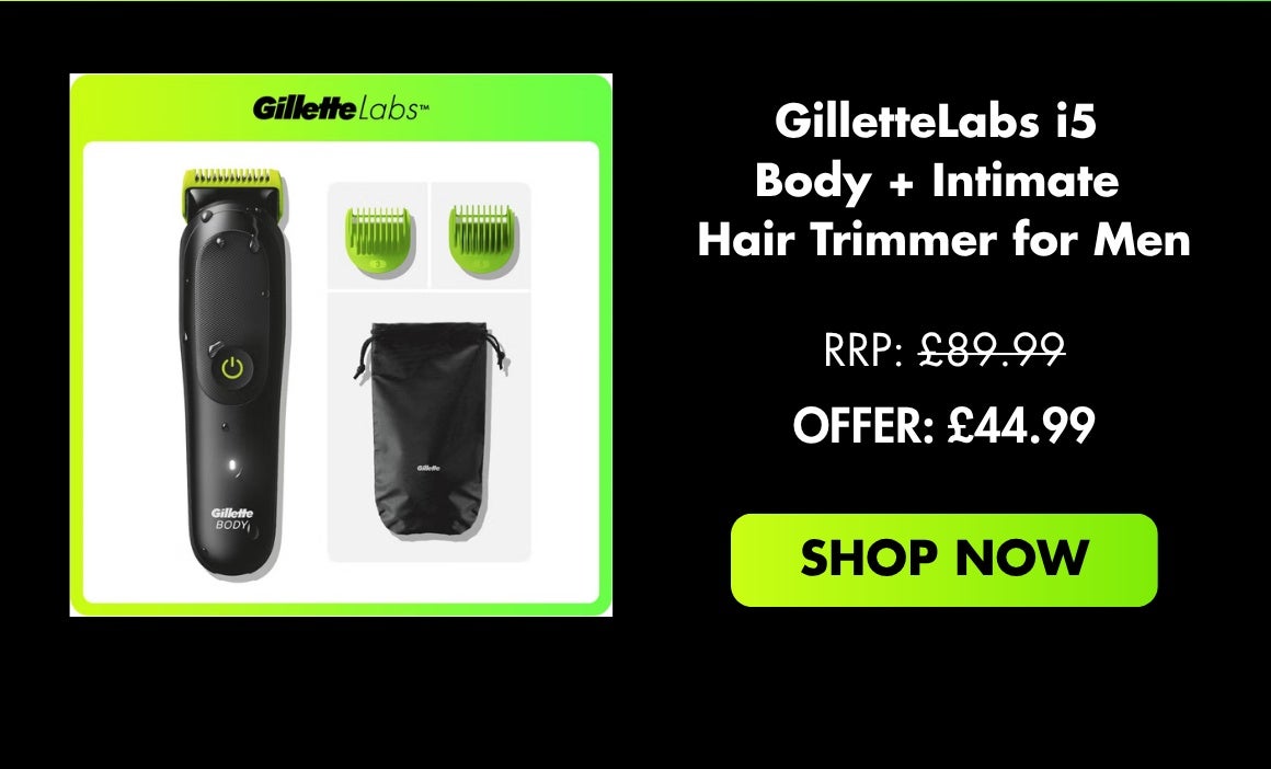 GilletteLabs Body + Intimate i5 Hair Trimmer for Men NOW:£44.99