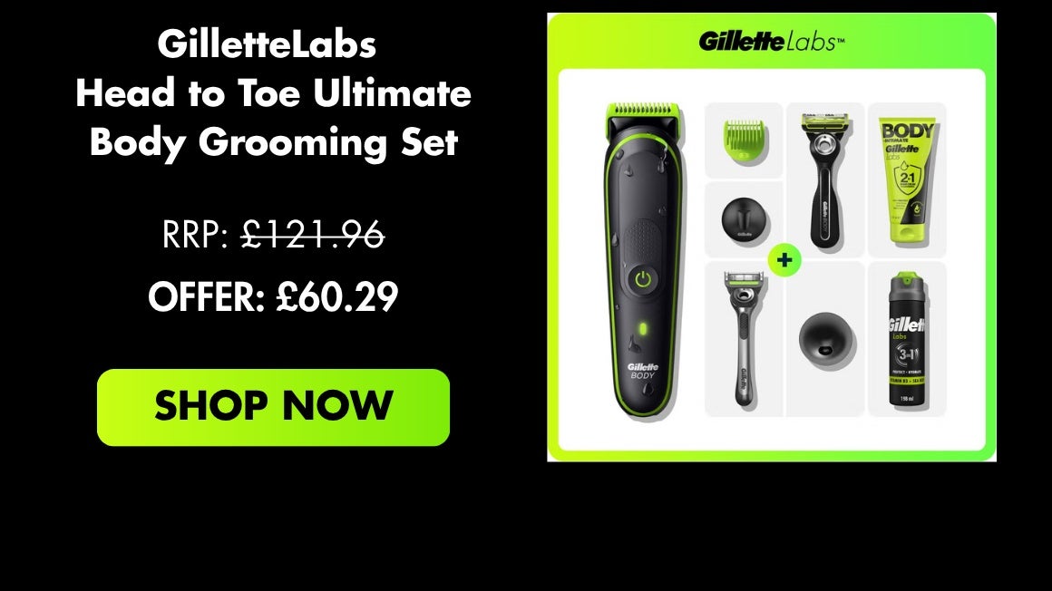 GilletteLabs Head to Toe Ultimate Body Grooming Set NOW:60.29