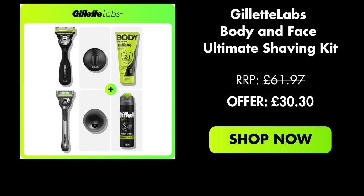 GilletteLabs Body and Face Ultimate Shaving Kit NOW:£30,30