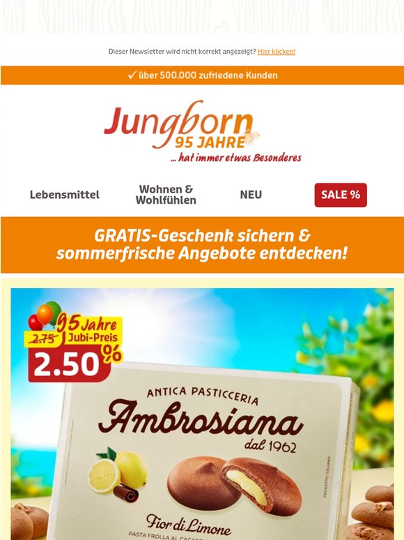 GRATIS-Geschenk & sommerfrische Angebote – gleich nachschauen!