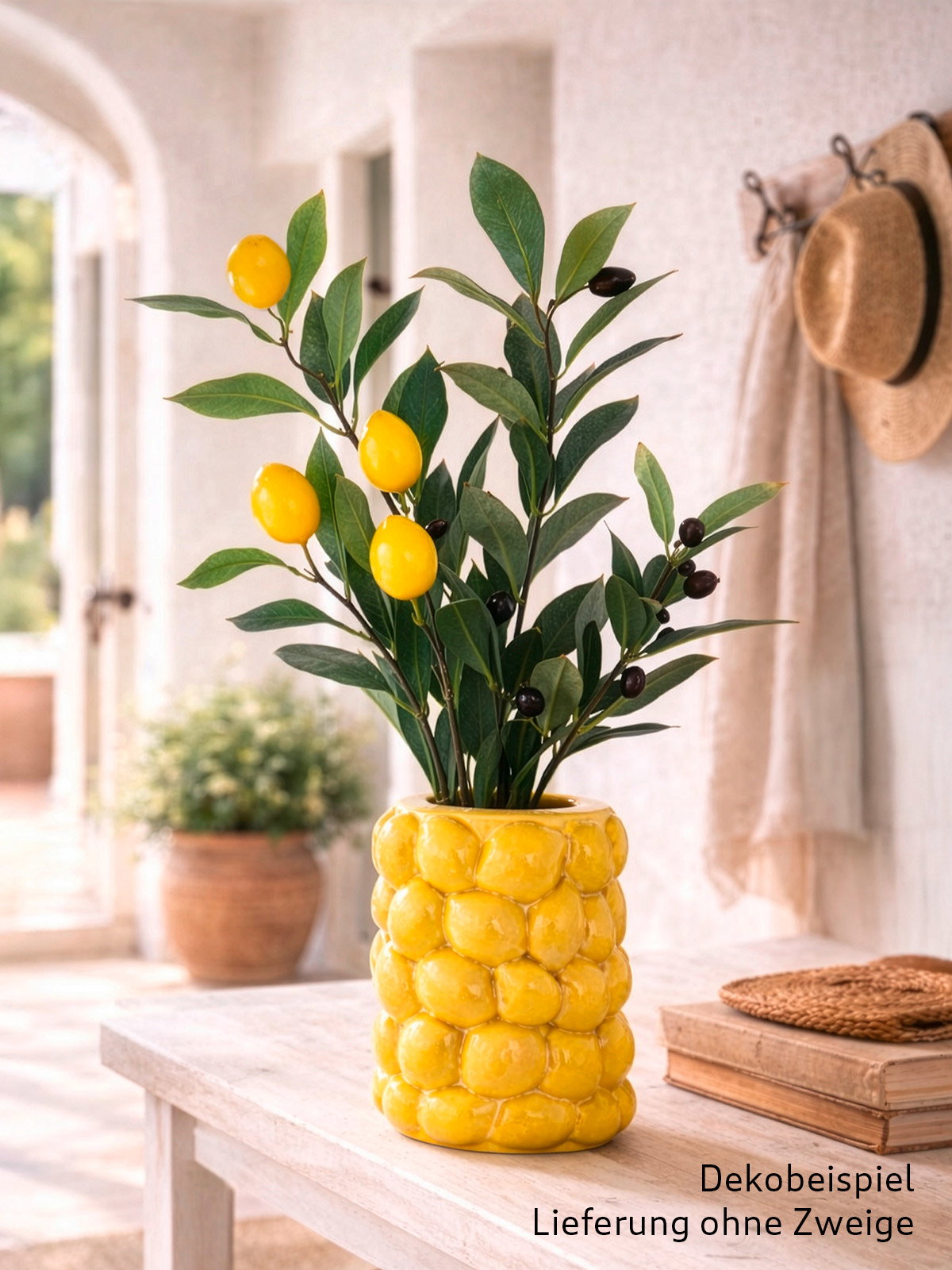 Image of Keramik-Vase „Zitronen“