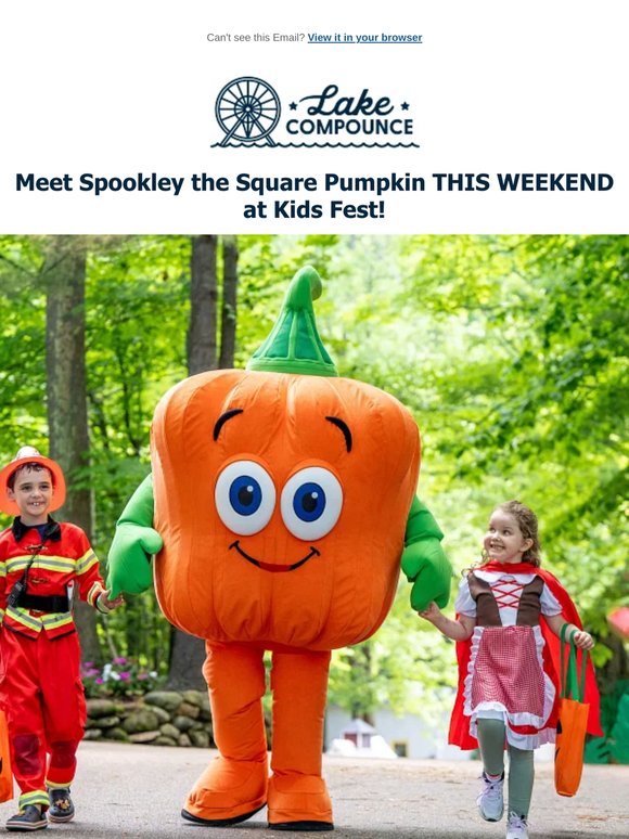 Meet Spookley the Square Pumpkin at Kids Fest 🎃
